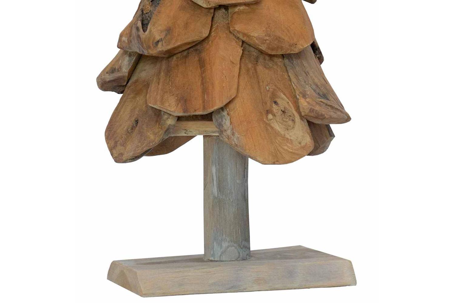 Vidaxl Christmas Tree With Stand Brown 60 Cm Solid Teak Wood-8