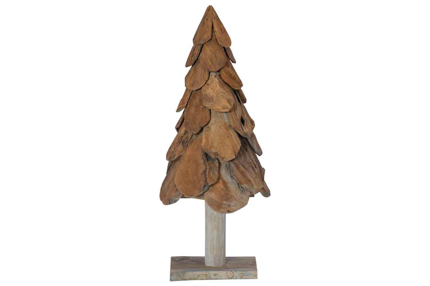 Vidaxl Christmas Tree With Stand Brown 90 Cm Solid Teak Wood-6