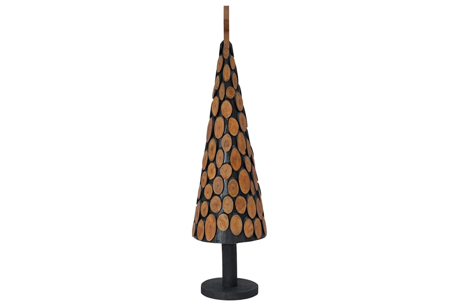Vidaxl Christmas Tree With Stand Brown 120 Cm Solid Teak Wood-5