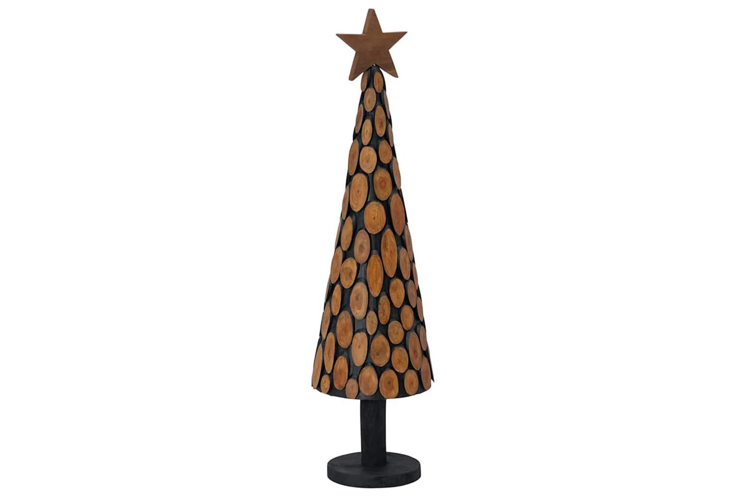 Vidaxl Christmas Tree With Stand Brown 120 Cm Solid Teak Wood-6