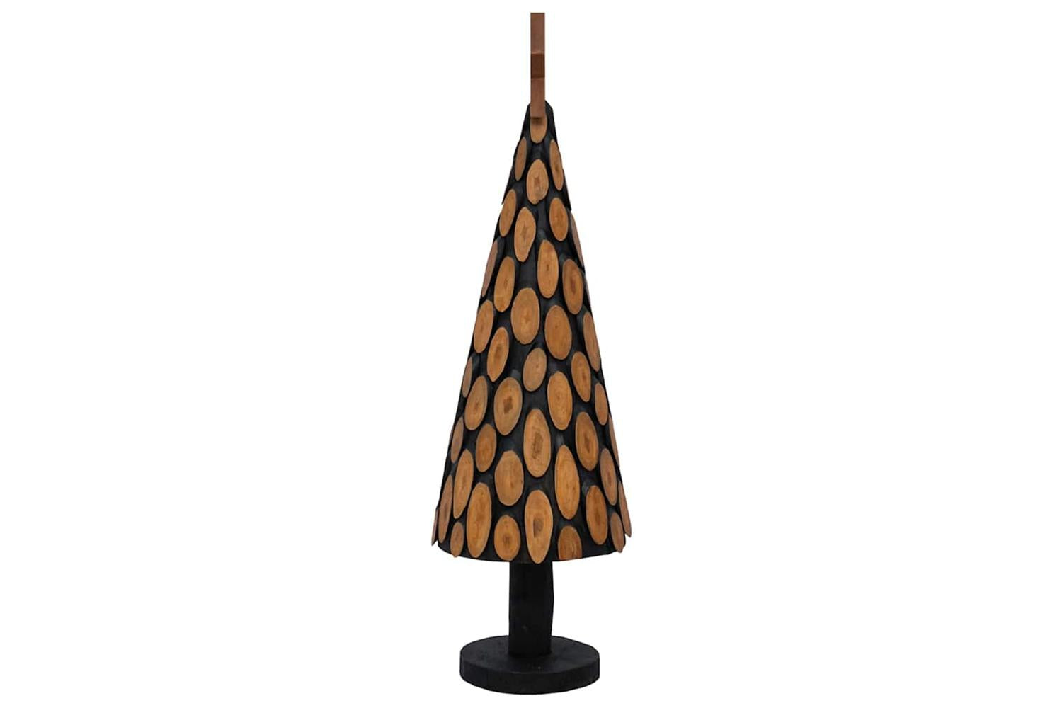 Vidaxl Christmas Tree With Stand Brown 150 Cm Solid Teak Wood-5