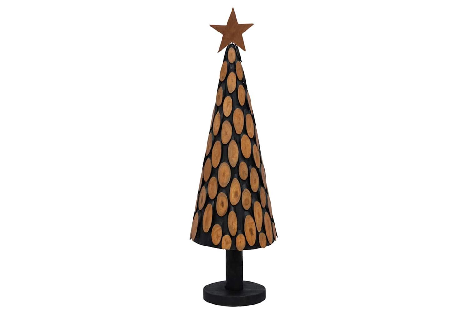 Vidaxl Christmas Tree With Stand Brown 150 Cm Solid Teak Wood-6