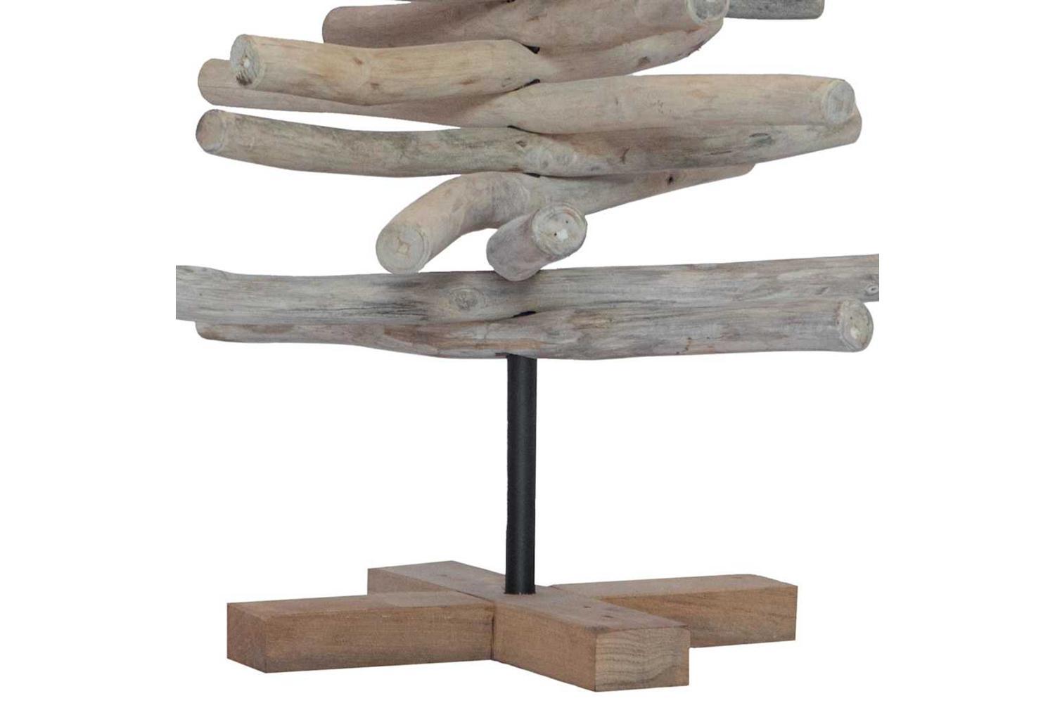 Vidaxl Christmas Tree With Stand Brown 90 Cm Solid Teak Wood-9