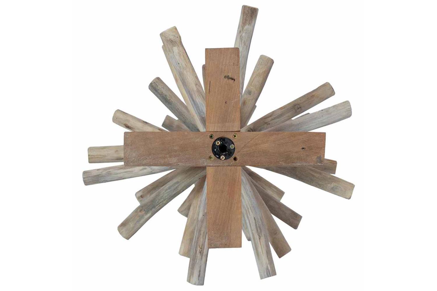Vidaxl Christmas Tree With Stand Brown 90 Cm Solid Teak Wood-10