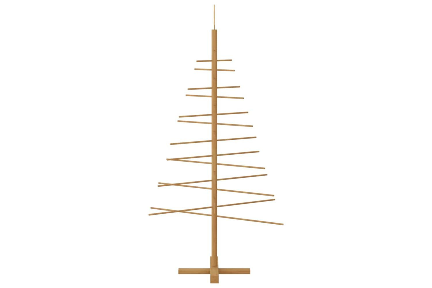 Vidaxl Wooden Christmas Tree With Stand Brown 150 Cm Bamboo-6