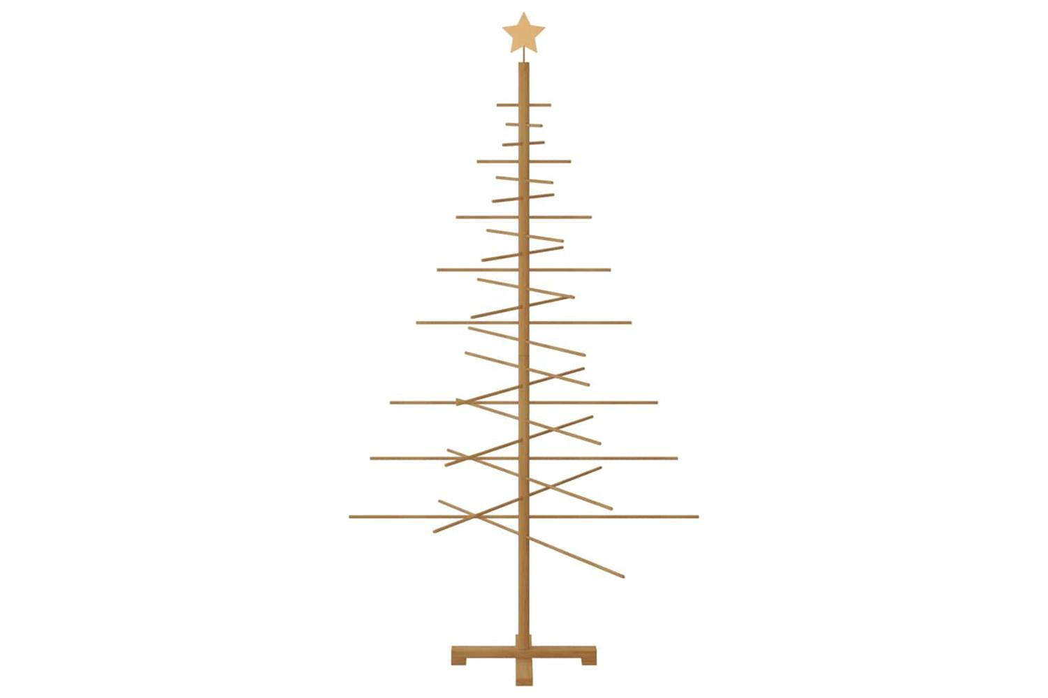 Vidaxl Wooden Christmas Tree With Stand Brown 180 Cm Bamboo-5
