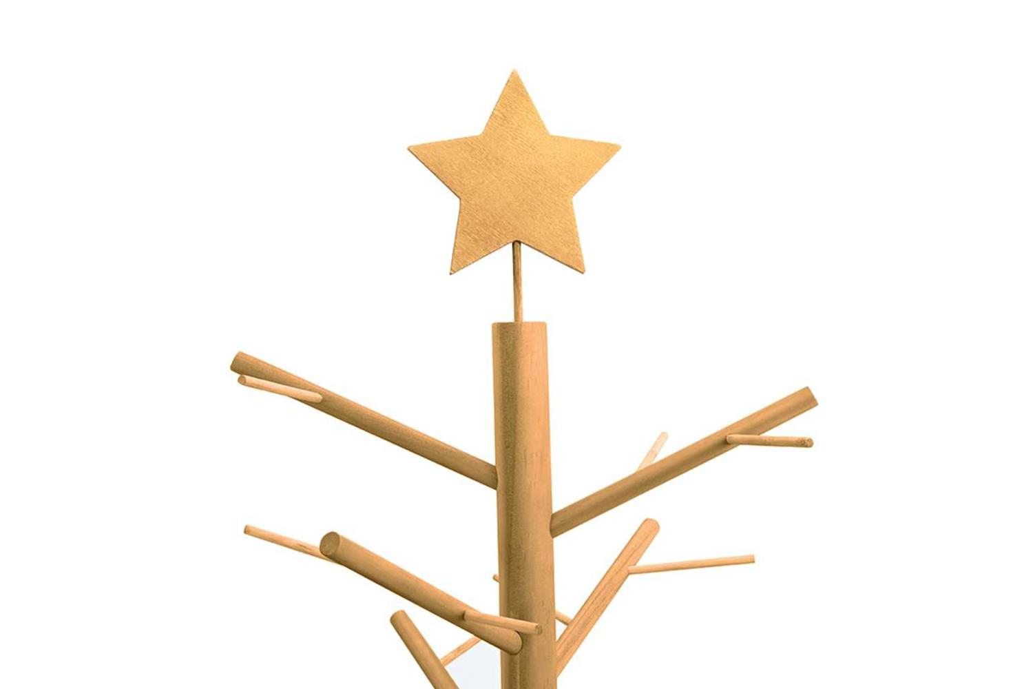 Vidaxl Wooden Christmas Tree With Stand Brown 180 Cm Solid Pine Wood-8