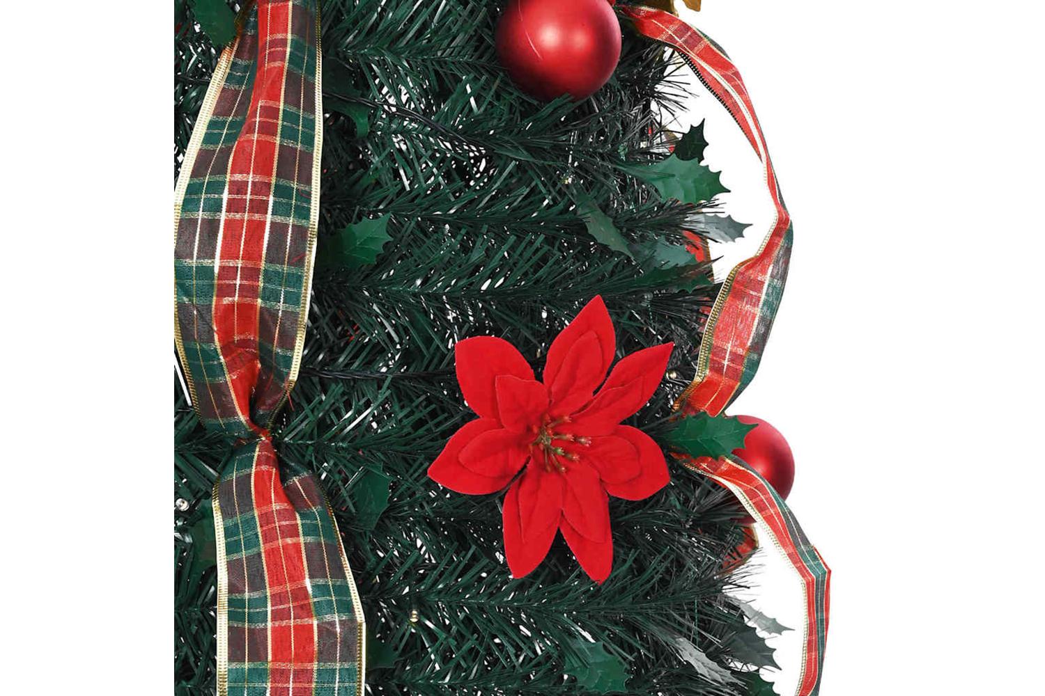 Vidaxl Artificial Christmas Tree With 200 Leds Green 210 Cm Pvc-6