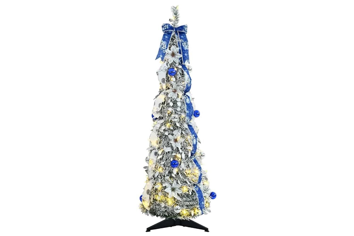 Vidaxl Artificial Christmas Tree With 50 Leds Green 120 Cm Pvc-3