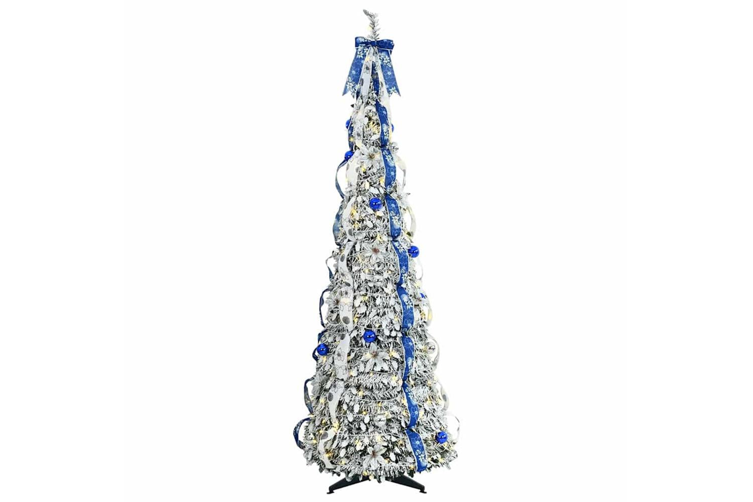Vidaxl Artificial Christmas Tree With 200 Leds Green 210 Cm Pvc-3