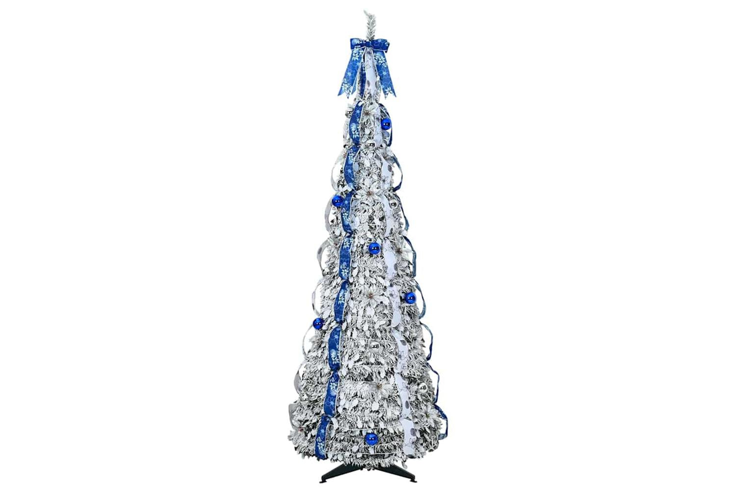 Vidaxl Artificial Christmas Tree With 200 Leds Green 210 Cm Pvc-4