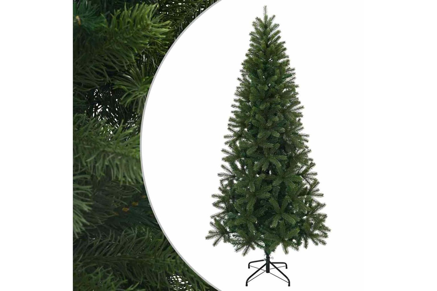 Vidaxl Artificial Christmas Tree Green 210 Cm Pvc Pe And Steel-2