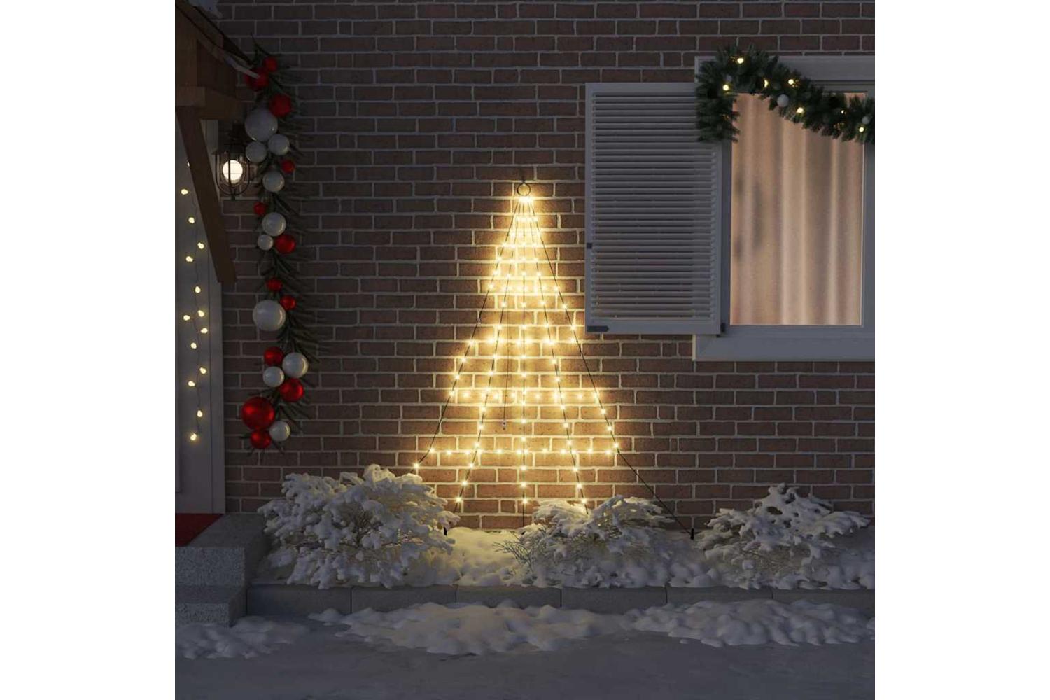 Vidaxl Led Christmas Tree With Ground Spikes Warm White 180 Cm Metal-3