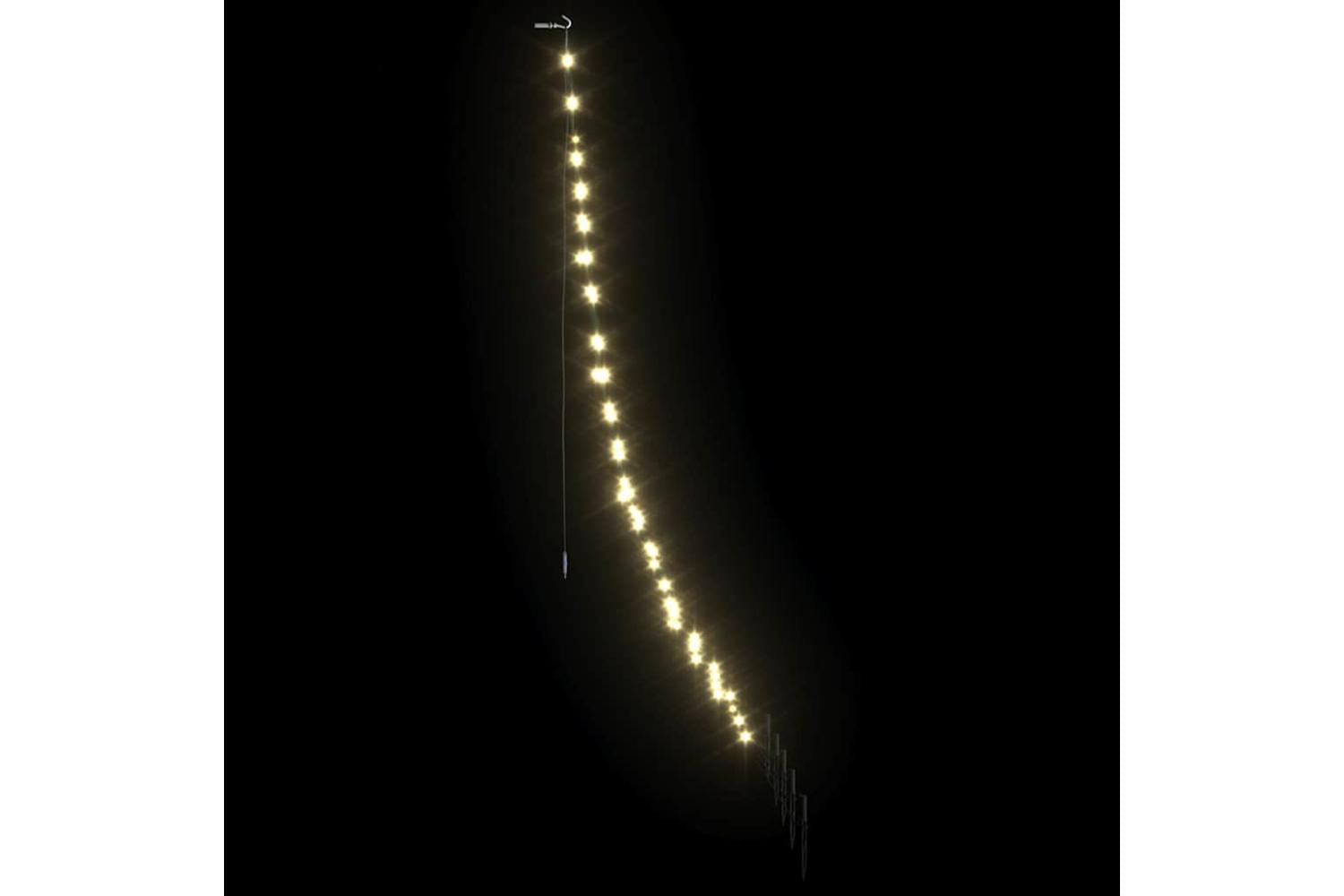 Vidaxl Led Christmas Tree With Ground Spikes Warm White 180 Cm Metal-5