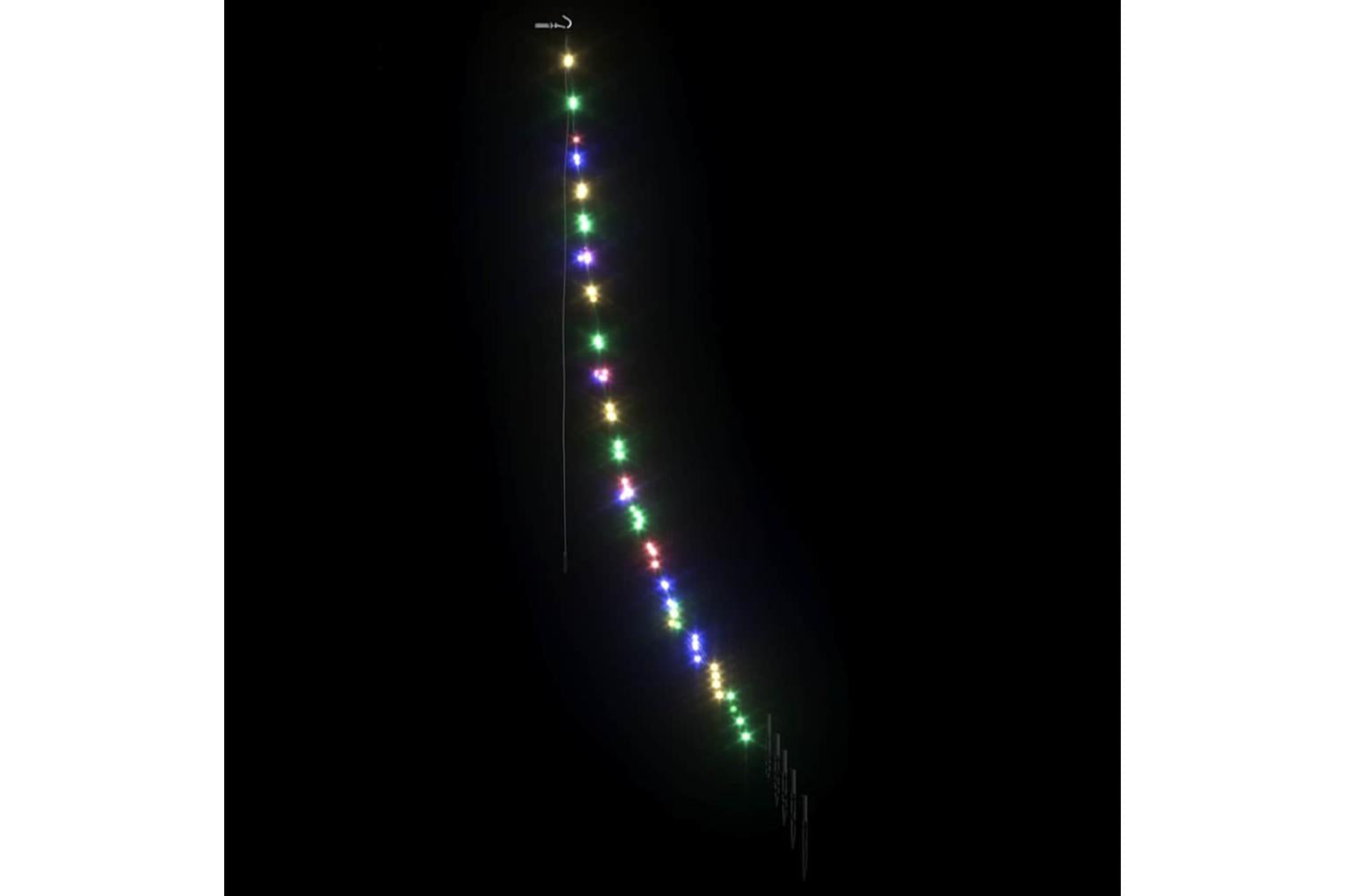 Vidaxl Led Christmas Tree With Ground Spikes Multicolour 180 Cm Metal-5