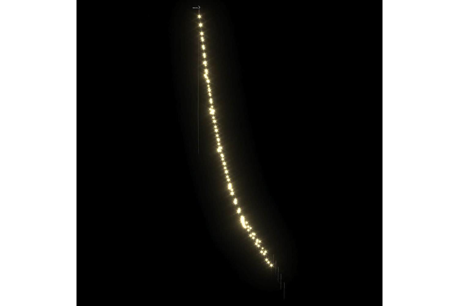 Vidaxl Led Christmas Tree With Ground Spikes Warm White 300 Cm Metal-5