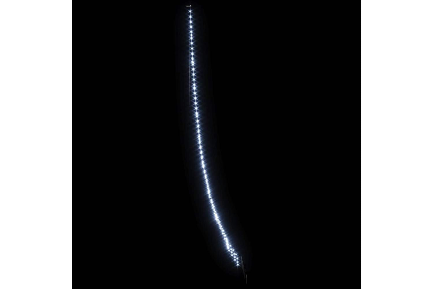 Vidaxl Led Christmas Tree With Ground Spikes Cool White 500 Cm Metal-5