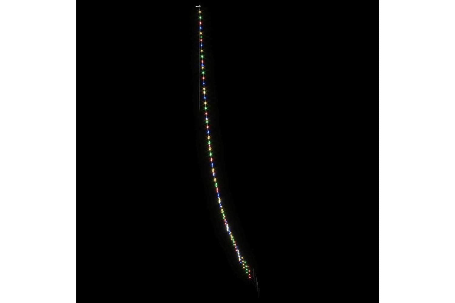 Vidaxl Led Christmas Tree With Ground Spikes Multicolour 500 Cm Metal-5