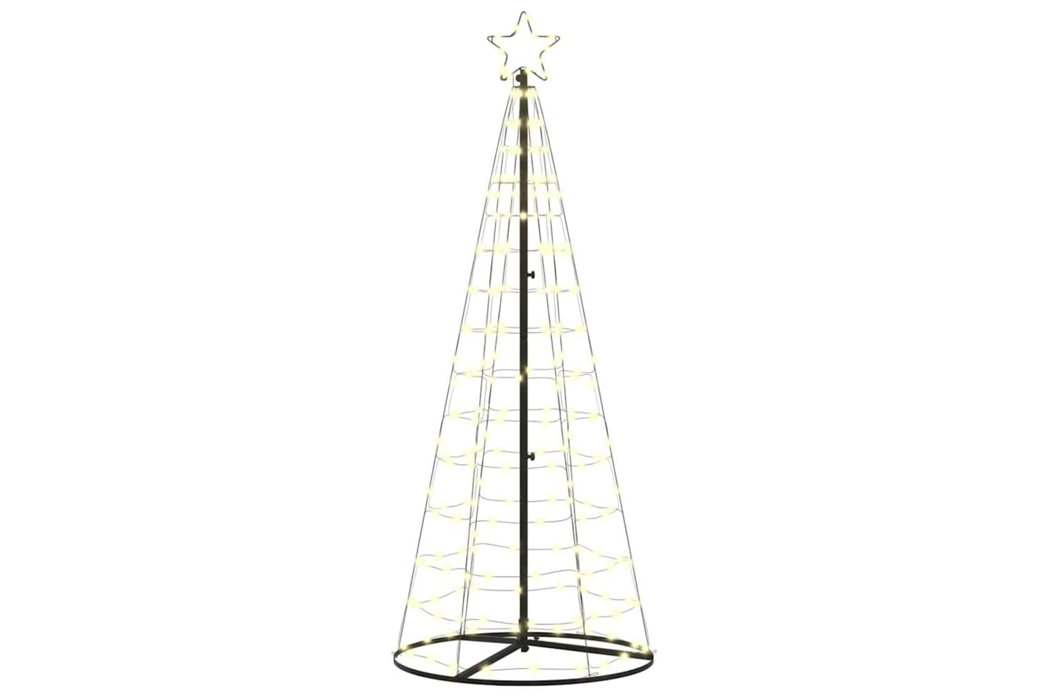 Vidaxl Led Christmas Tree With 390 Leds Warm White 250 Cm Iron-2