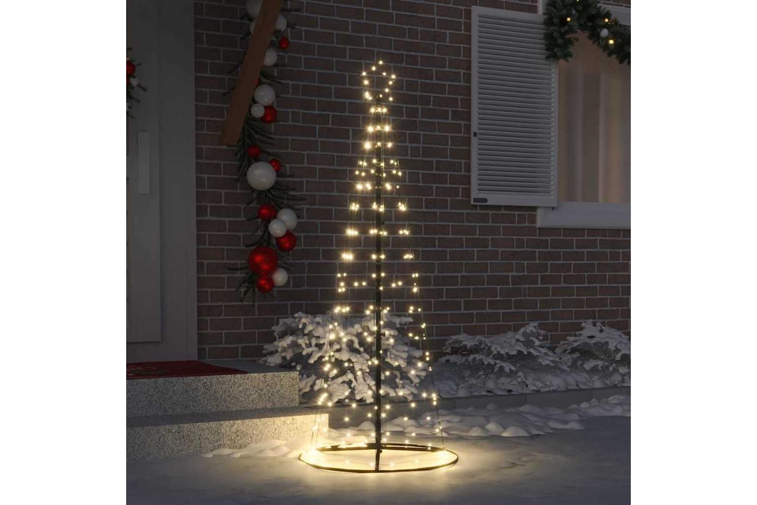 Vidaxl Led Christmas Tree With 390 Leds Warm White 250 Cm Iron-3