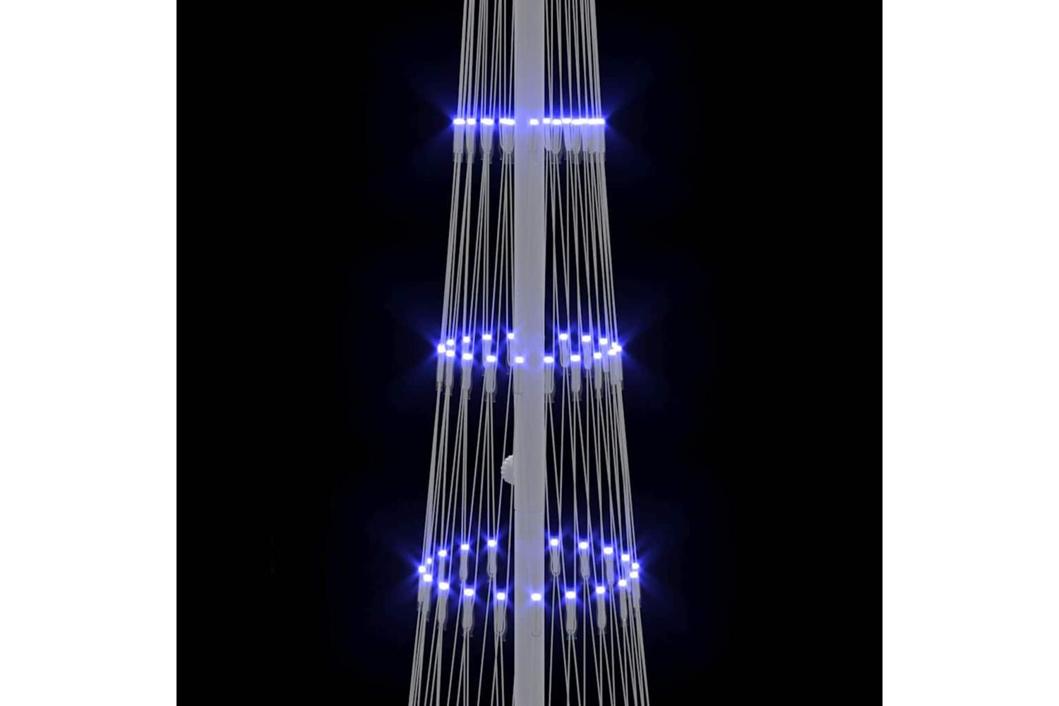Vidaxl Led Christmas Tree With 230 Leds Blue 51 X 51 X 190 Cm Metal-7