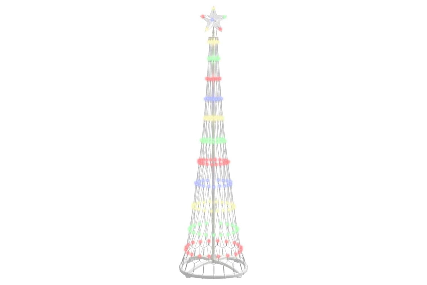 Vidaxl Led Christmas Tree Multicolour 51 X 51 X 190 Cm Metal-2