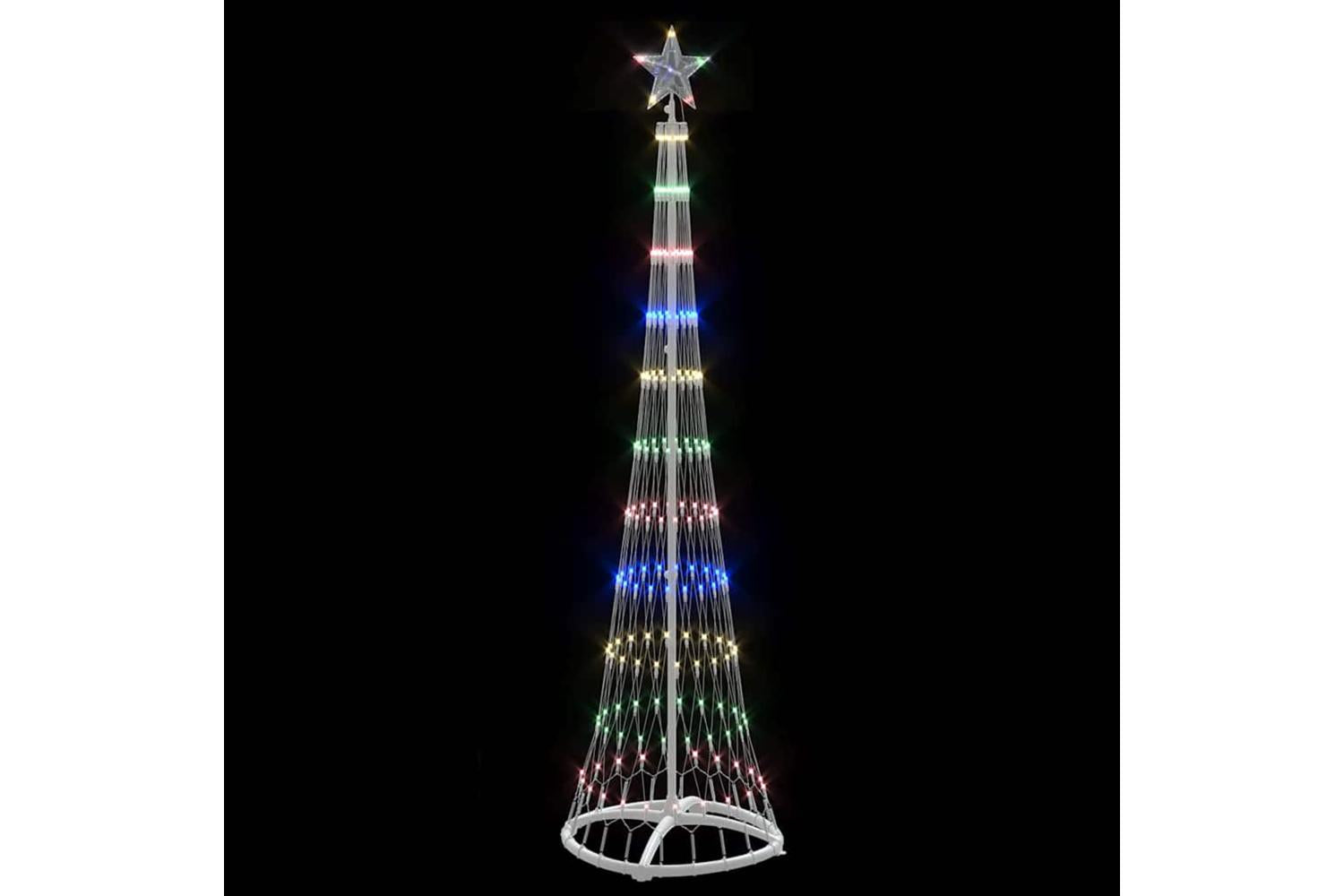 Vidaxl Led Christmas Tree Multicolour 51 X 51 X 190 Cm Metal-4