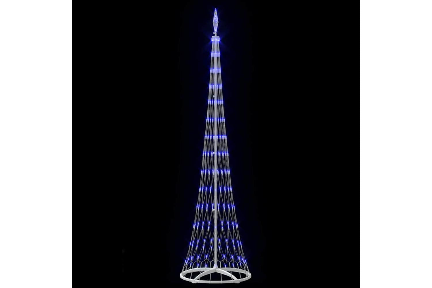 Vidaxl Led Christmas Tree With 290 Leds Blue 70 X 70 X 250 Cm Metal-5