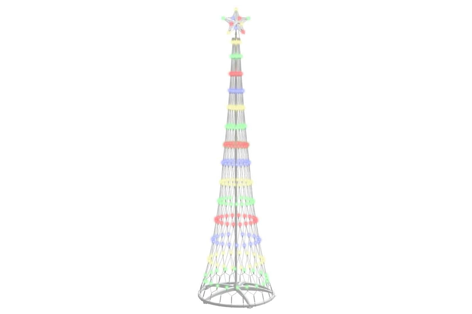 Vidaxl Led Christmas Tree Multicolour 70 X 70 X 250 Cm Metal-2