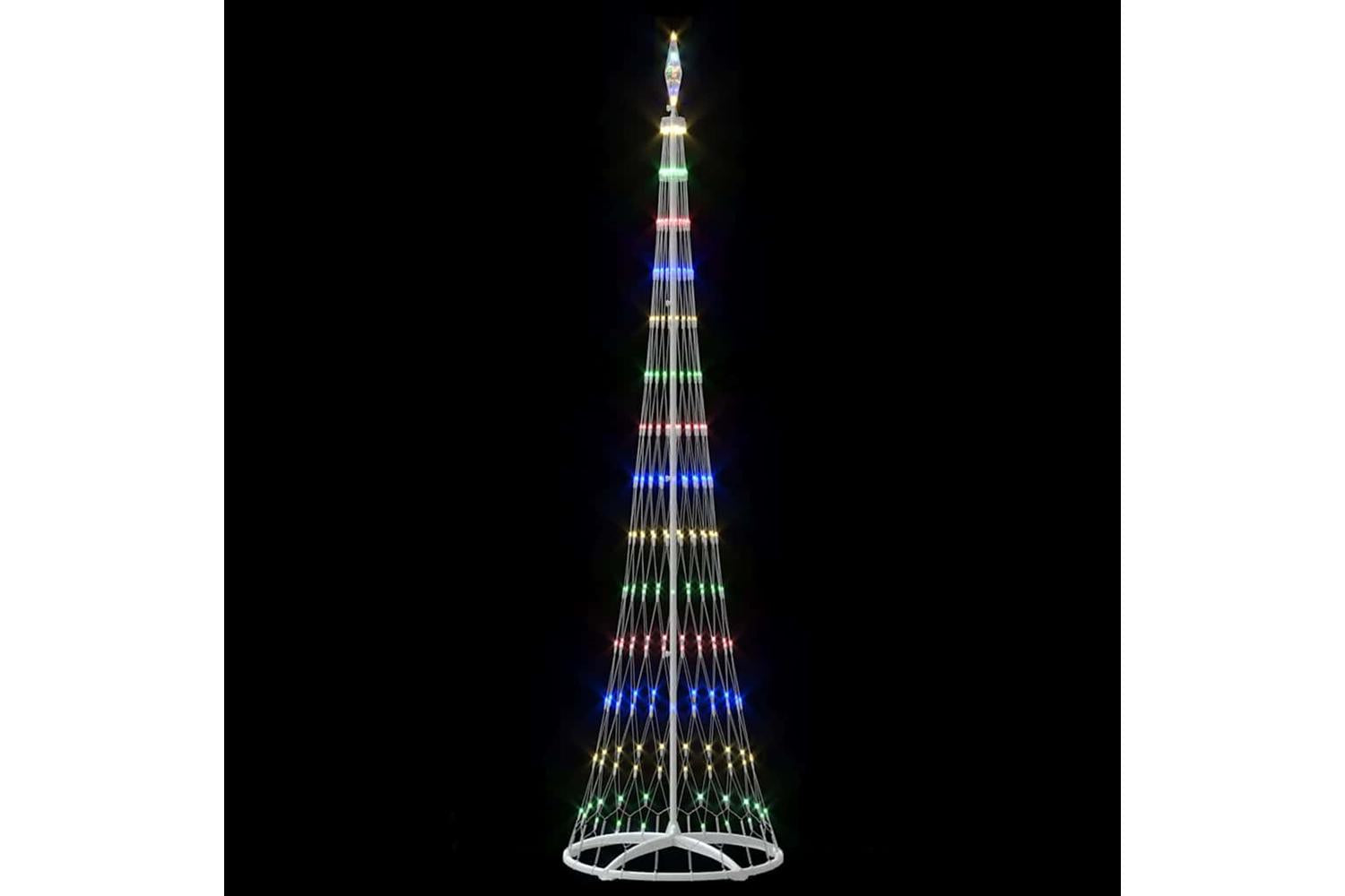 Vidaxl Led Christmas Tree Multicolour 70 X 70 X 250 Cm Metal-5