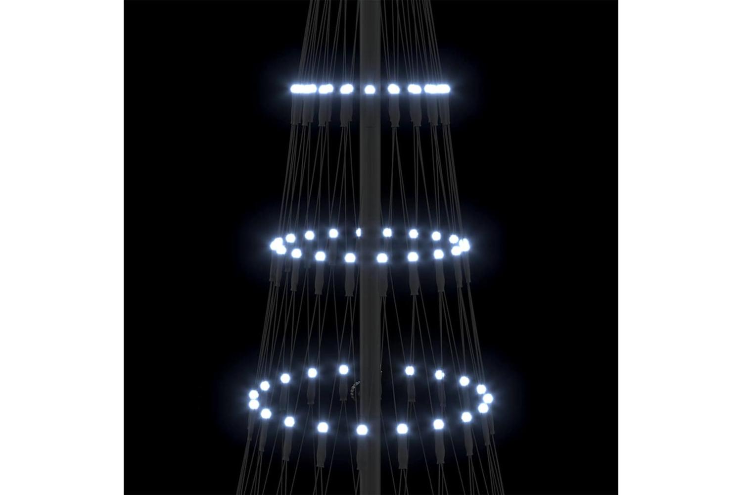 Vidaxl Led Christmas Tree Cool White 71 X 71 X 1845 Cm Metal-7