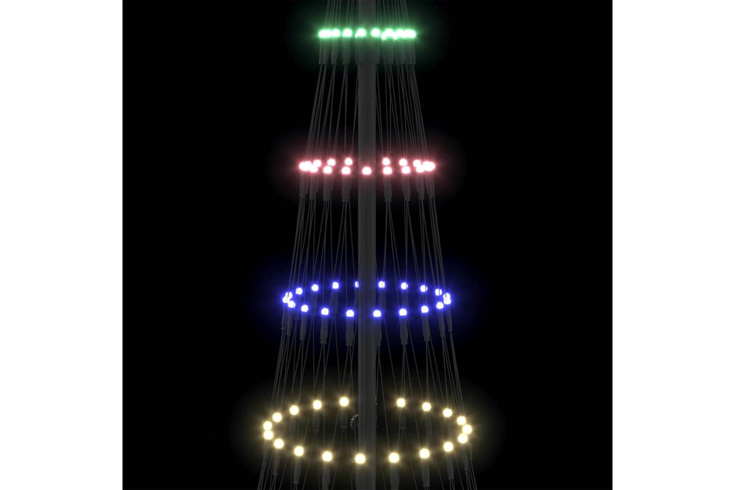 Vidaxl Led Christmas Tree Multicolour 71 X 71 X 1845 Cm Metal-7