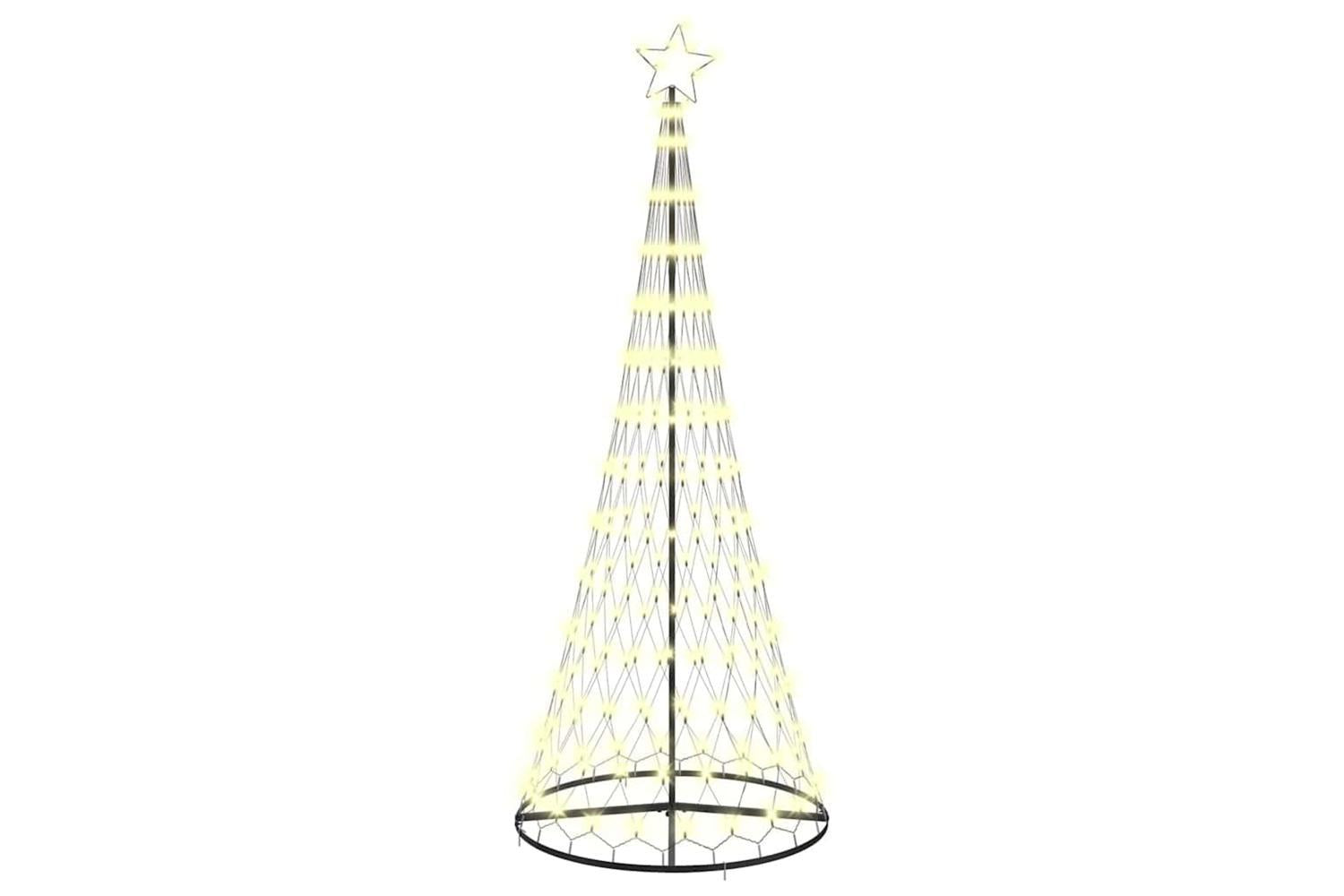 Vidaxl Led Christmas Tree Warm White 100 X 100 X 250 Cm Metal-2