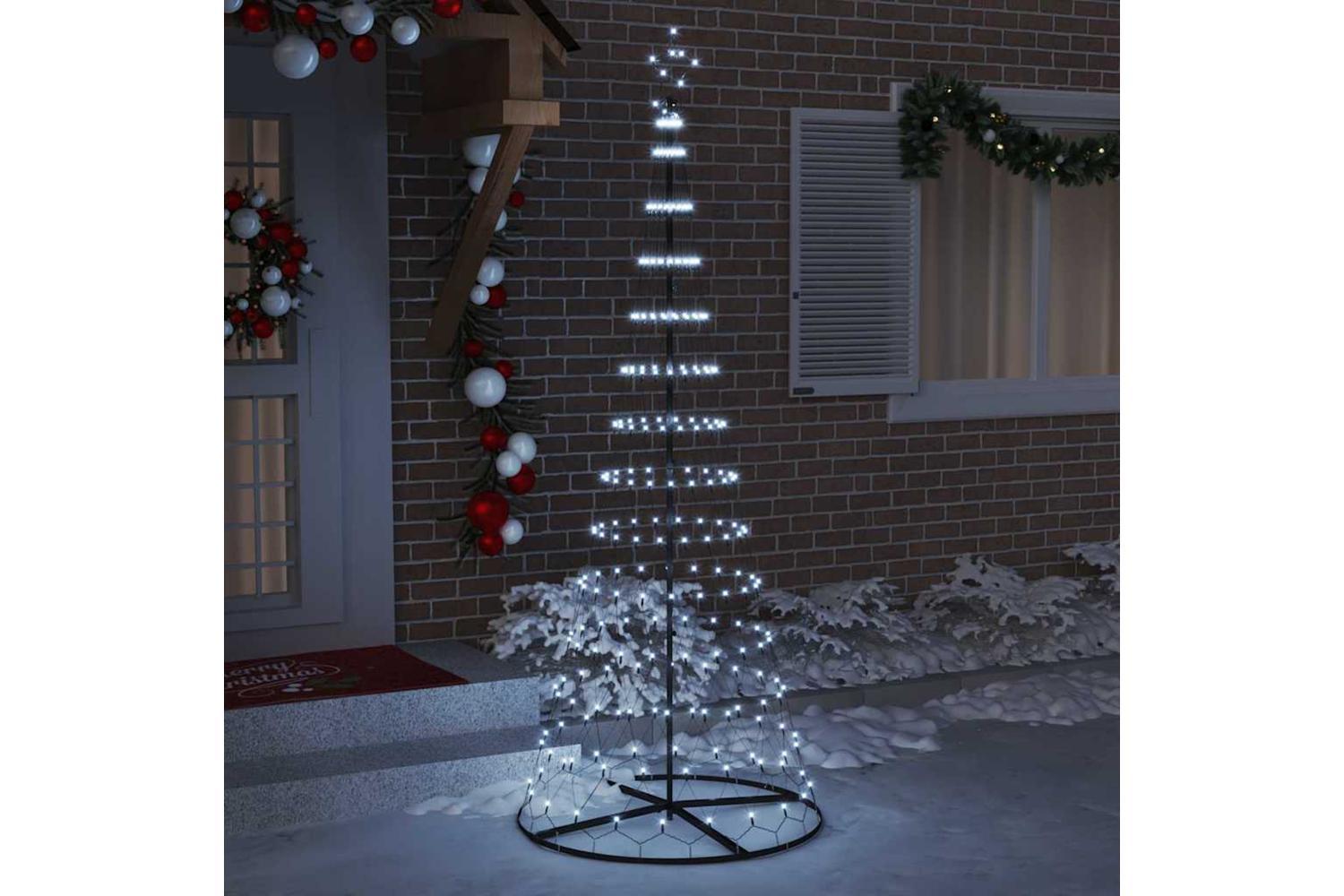 Vidaxl Led Christmas Tree Cool White 100 X 100 X 250 Cm Metal-3
