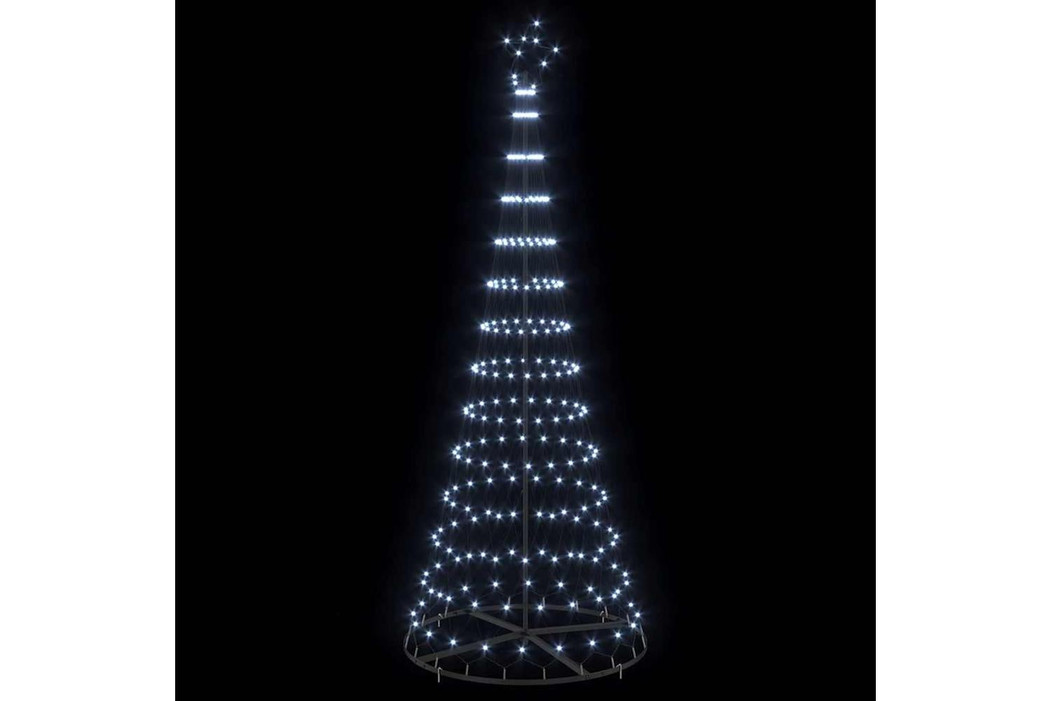 Vidaxl Led Christmas Tree Cool White 100 X 100 X 250 Cm Metal-4