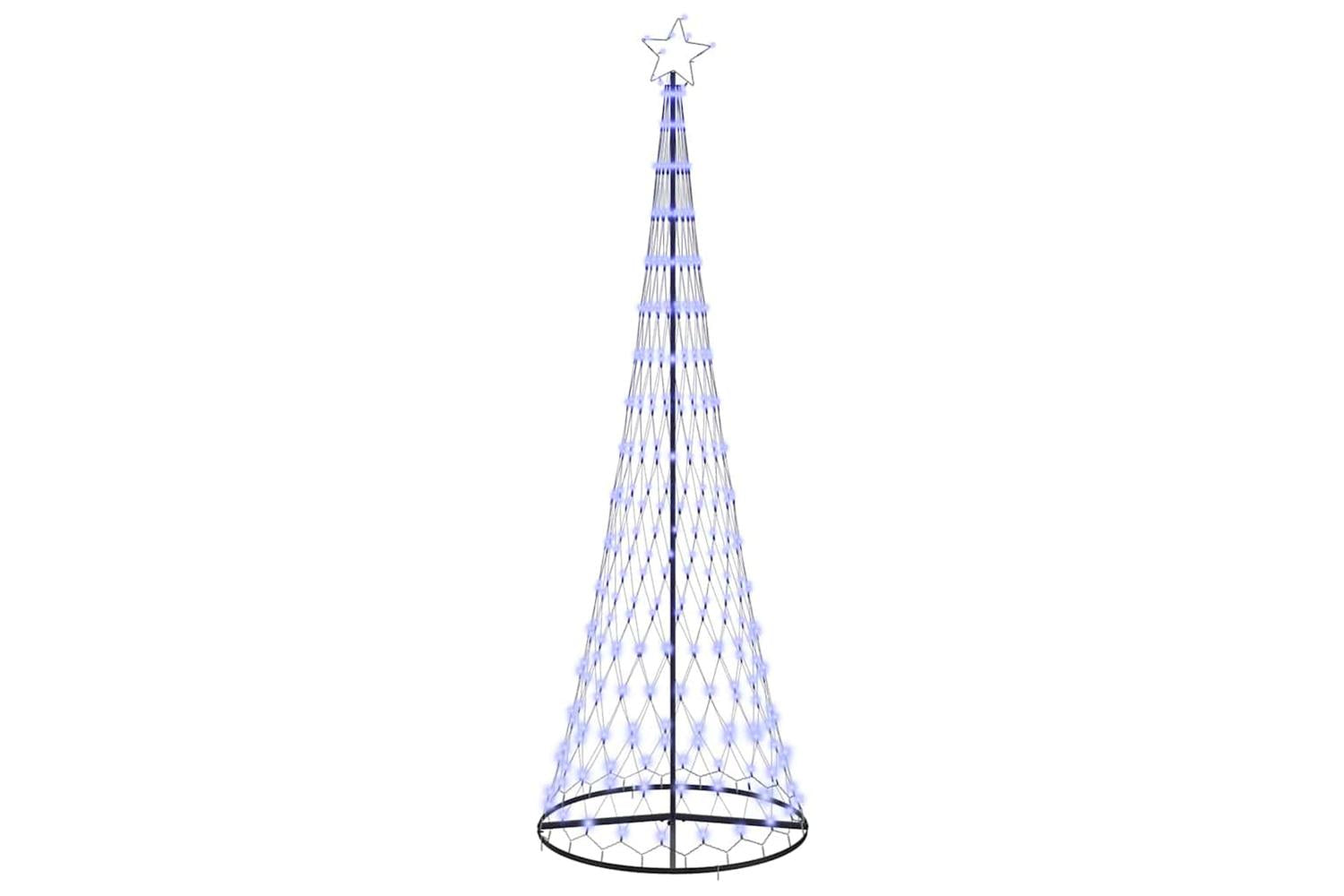 Vidaxl Led Christmas Tree Blue 1005 X 1005 X 3025 Cm Metal-2