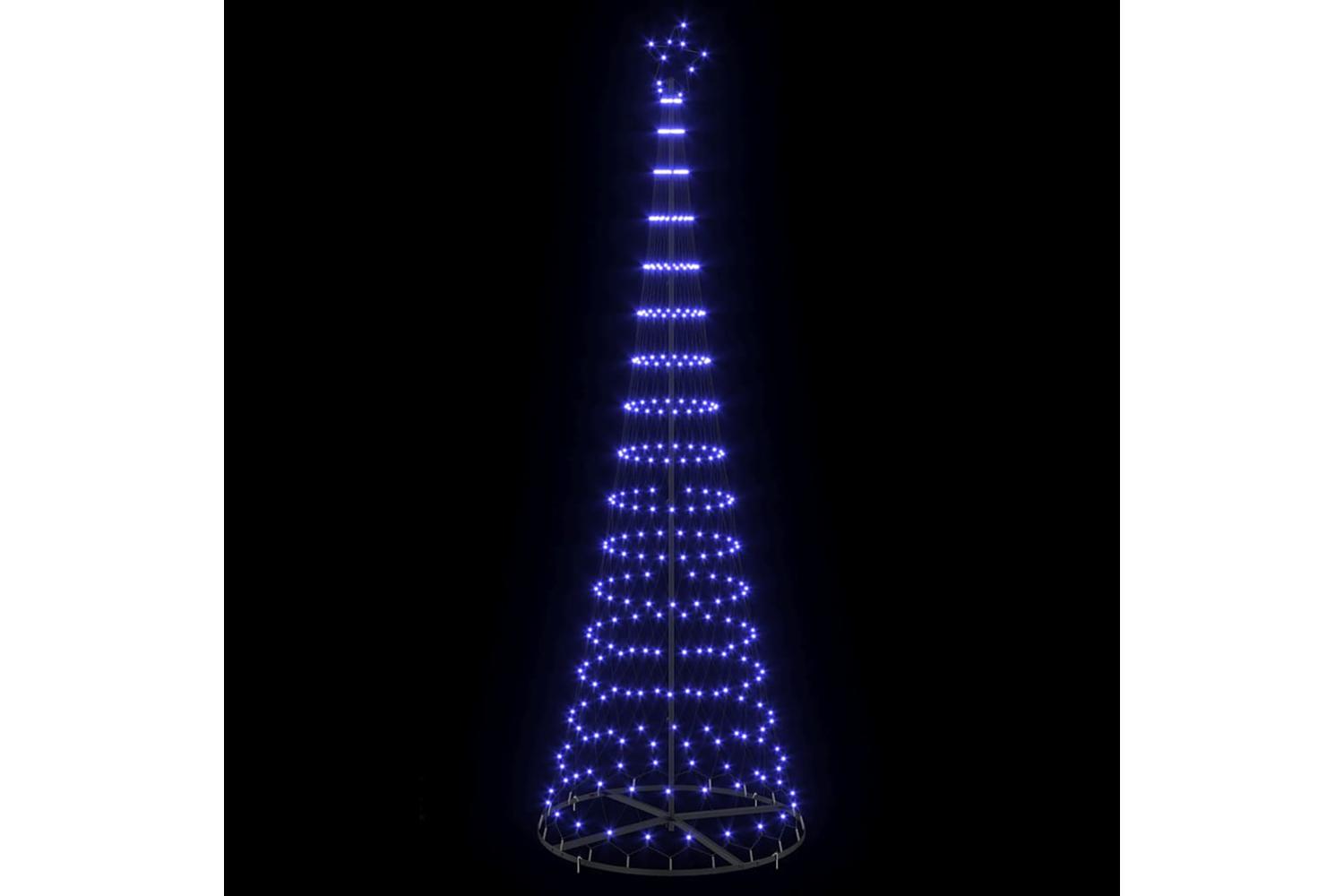 Vidaxl Led Christmas Tree Blue 1005 X 1005 X 3025 Cm Metal-4