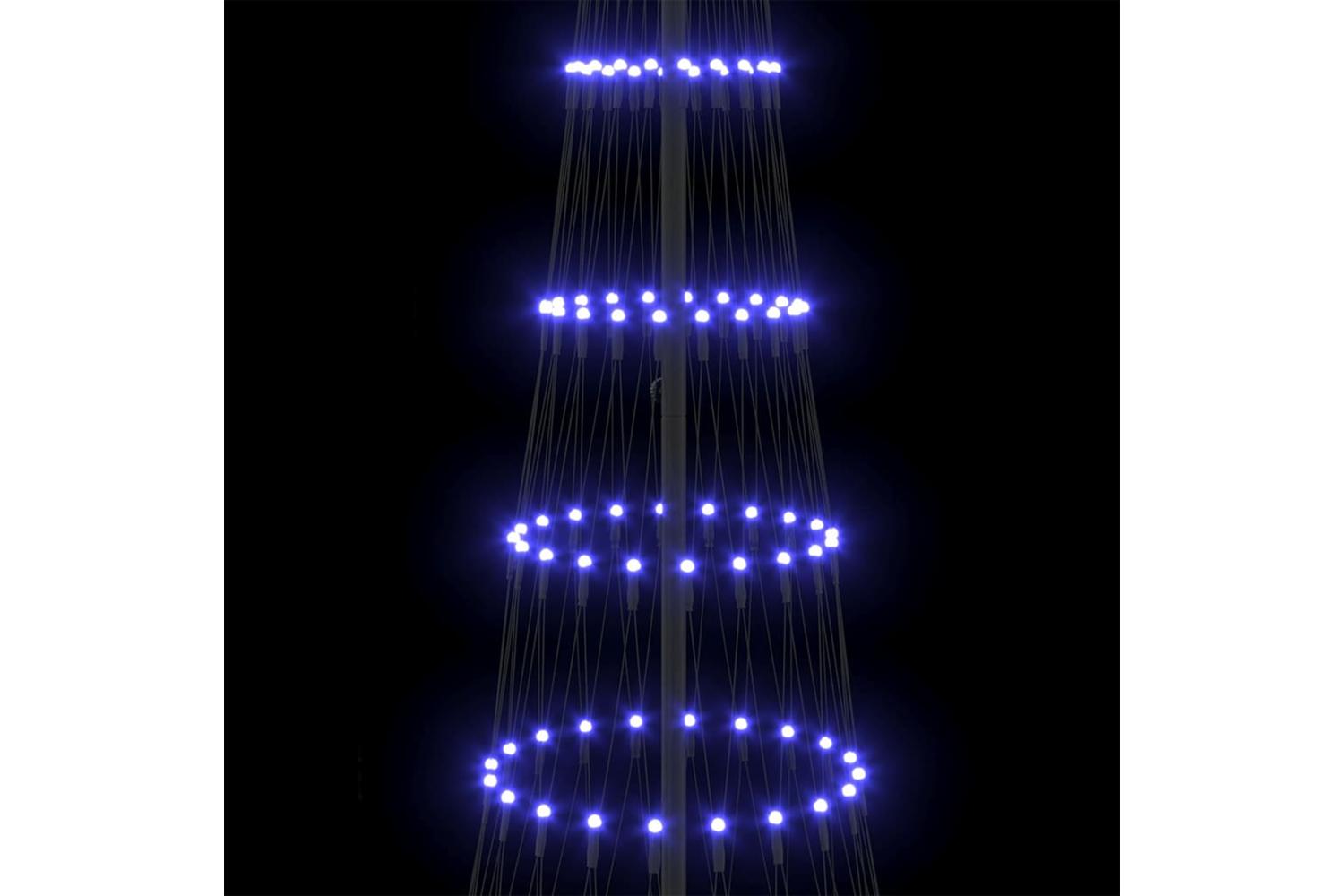 Vidaxl Led Christmas Tree Blue 1005 X 1005 X 3025 Cm Metal-7