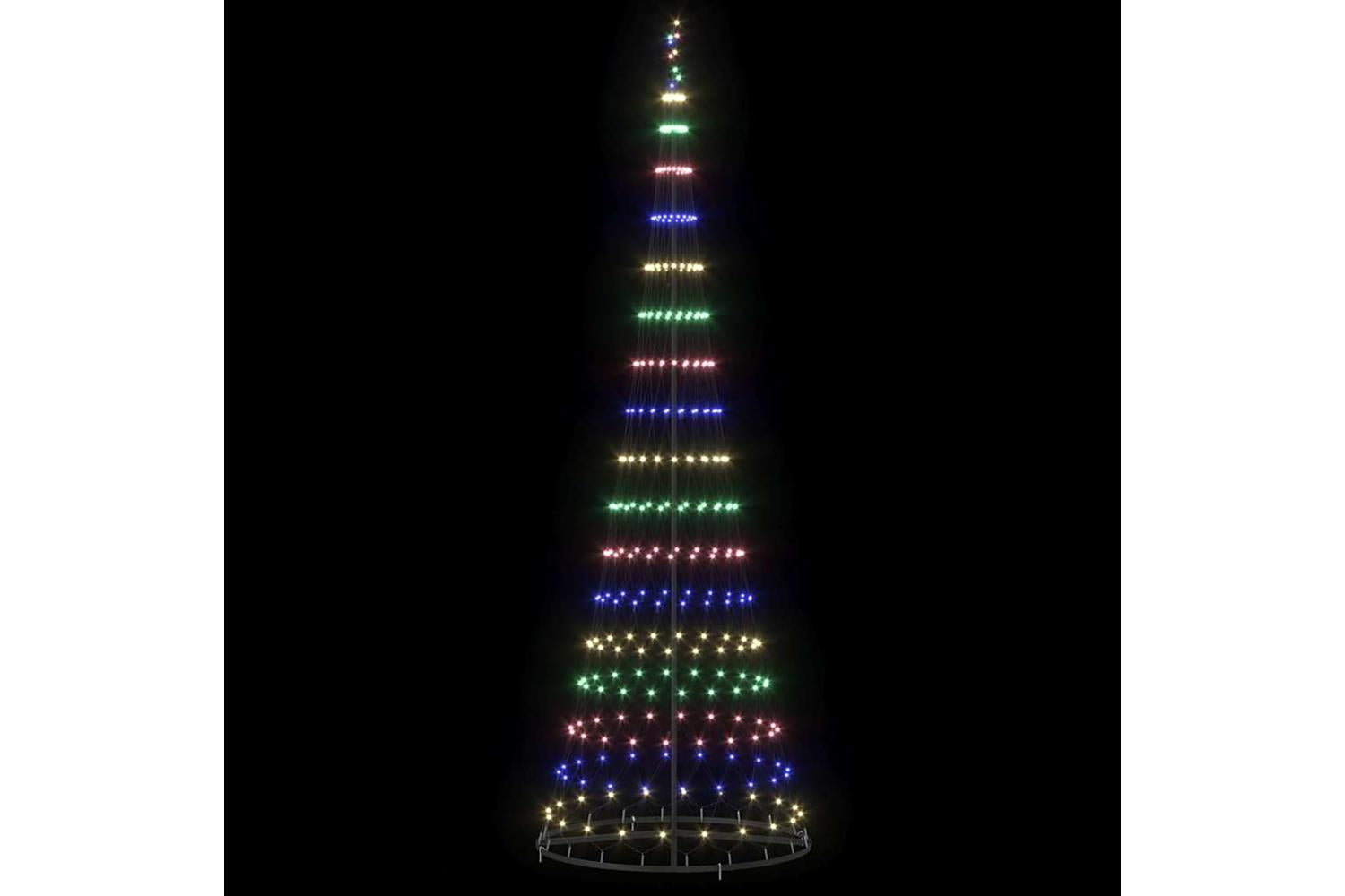 Vidaxl Led Christmas Tree Multicolour 1005 X 1005 X 3025 Cm Metal-5