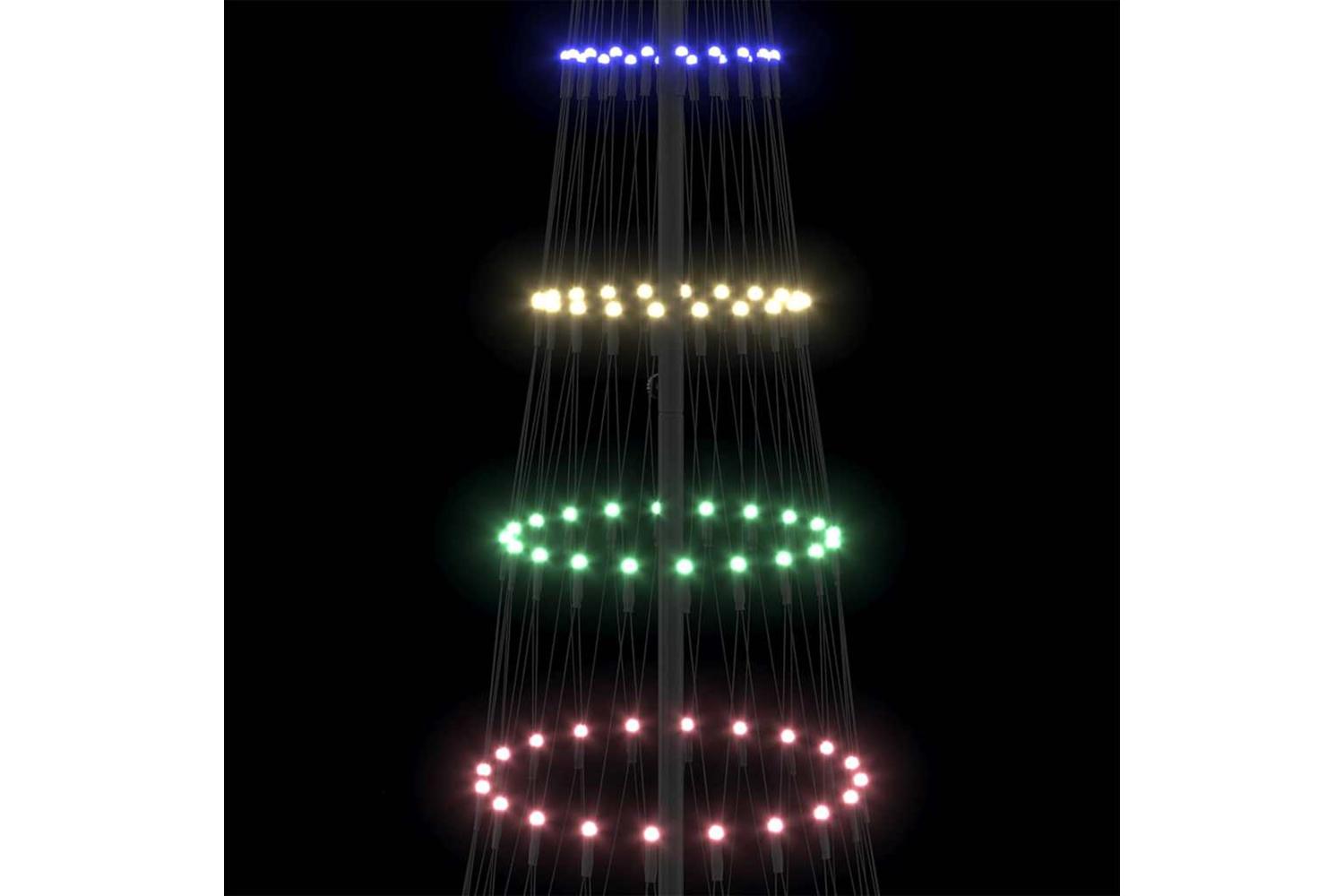 Vidaxl Led Christmas Tree Multicolour 1005 X 1005 X 3025 Cm Metal-7