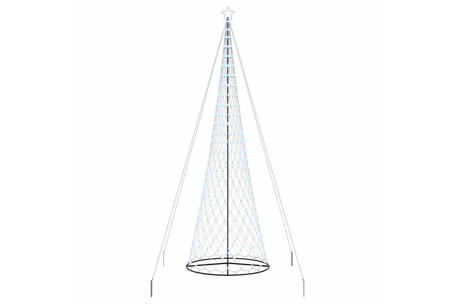 Vidaxl Led Christmas Tree Cool White 1385 X 1385 X 399 Cm Metal-2