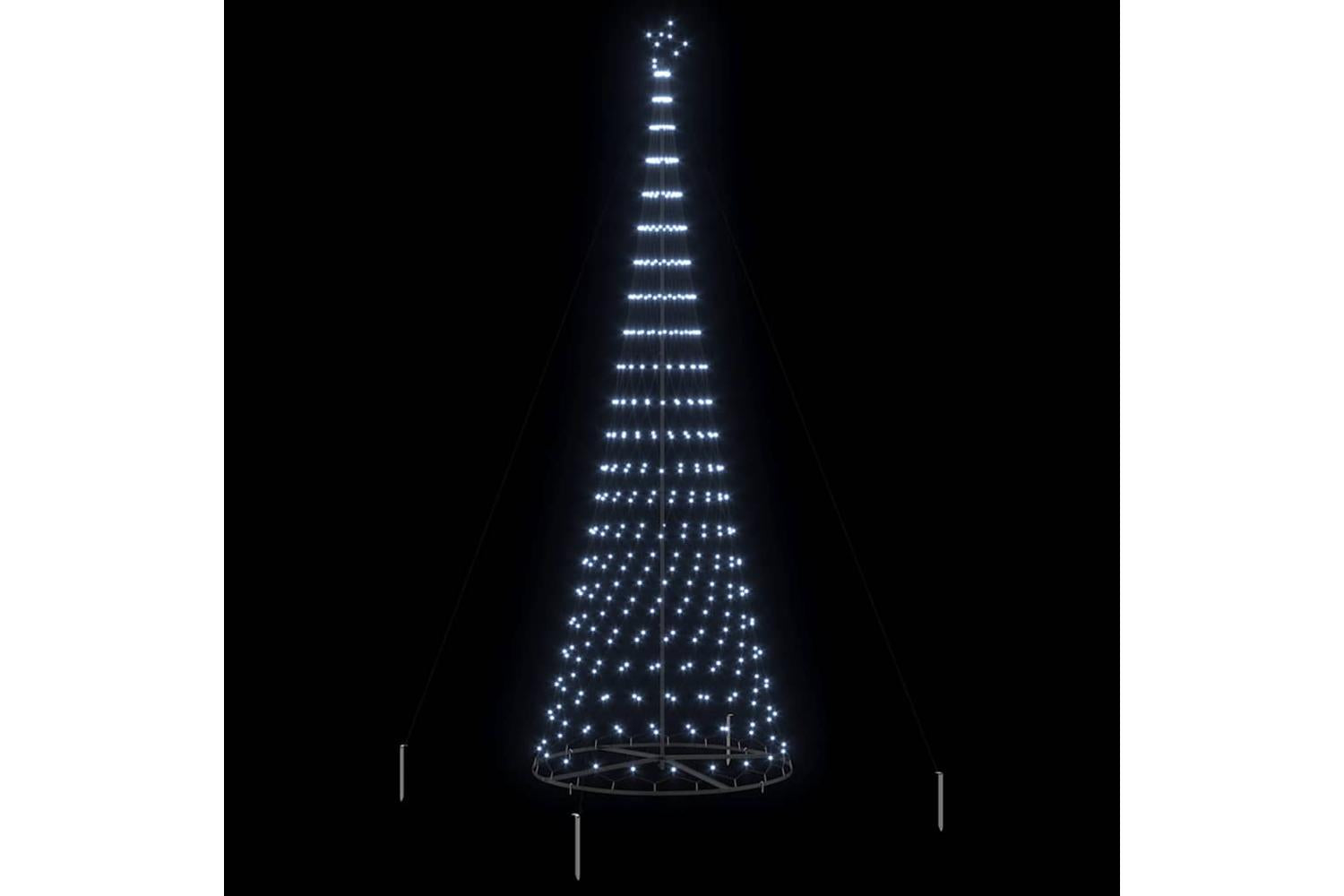 Vidaxl Led Christmas Tree Cool White 1385 X 1385 X 399 Cm Metal-4