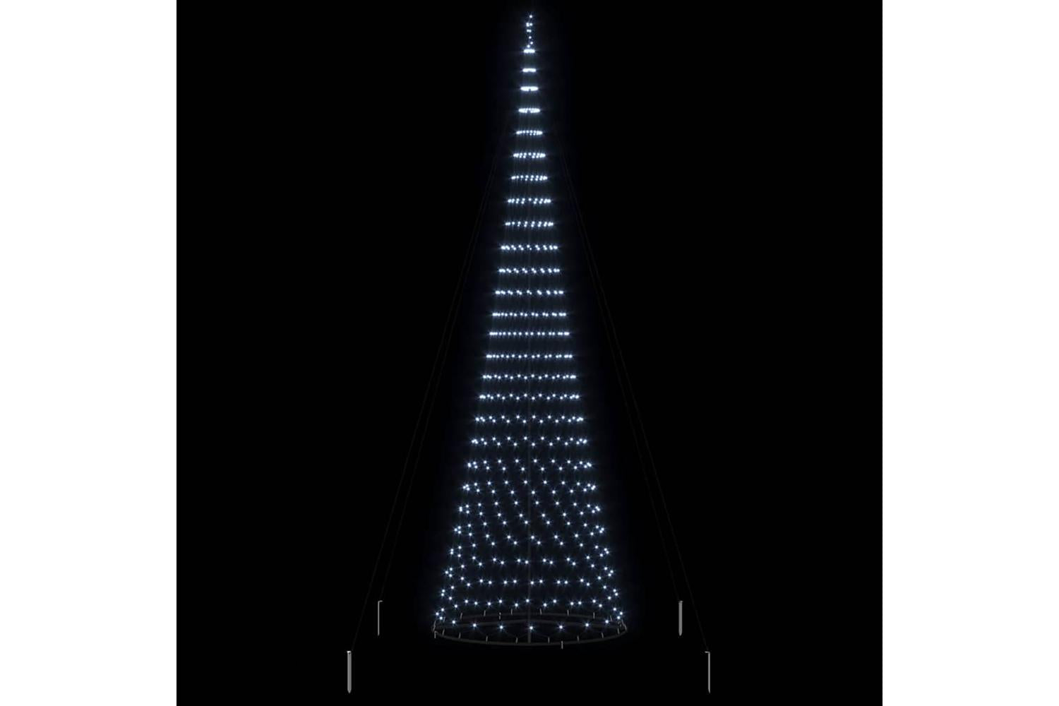 Vidaxl Led Christmas Tree Cool White 1385 X 1385 X 399 Cm Metal-5