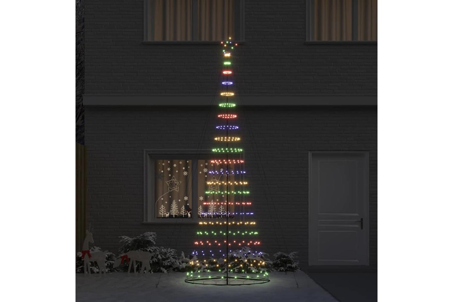 Vidaxl Led Christmas Tree Multicolour 1385 X 1385 X 399 Cm Metal-3