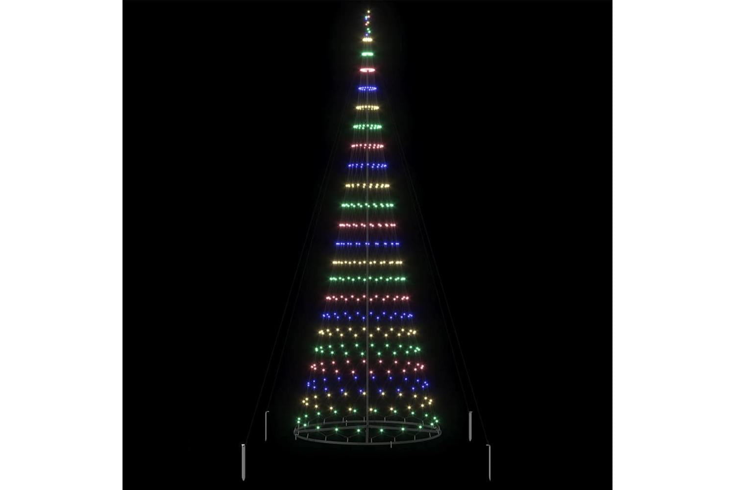 Vidaxl Led Christmas Tree Multicolour 1385 X 1385 X 399 Cm Metal-5