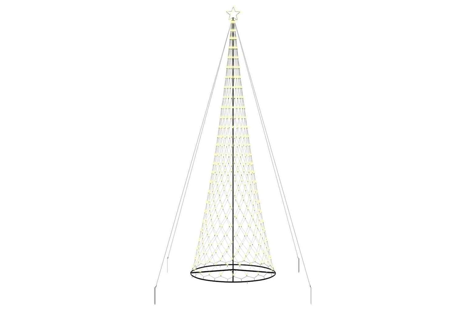 Vidaxl Led Christmas Tree Warm White 160 X 160 X 500 Cm Metal