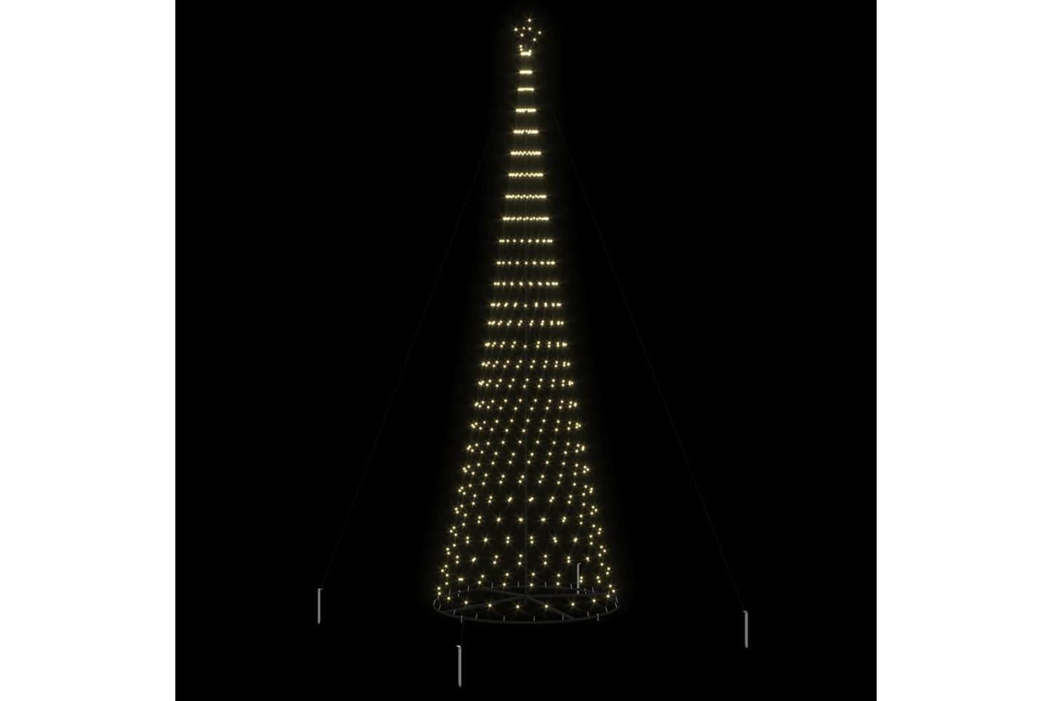Vidaxl Led Christmas Tree Warm White 160 X 160 X 500 Cm Metal-4