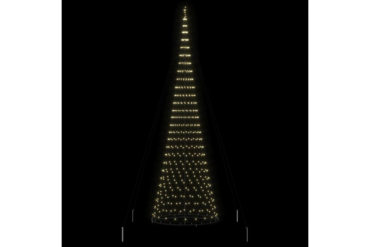 Vidaxl Led Christmas Tree Warm White 160 X 160 X 500 Cm Metal-5