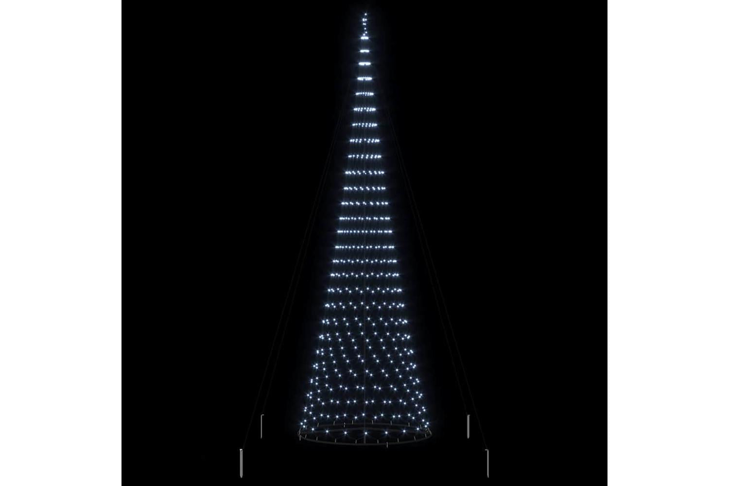 Vidaxl Led Christmas Tree Cool White 160 X 160 X 500 Cm Metal-5