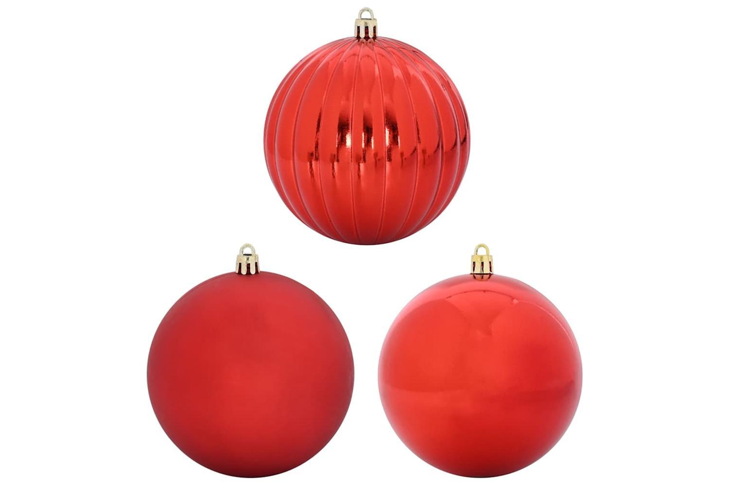 Vidaxl Christmas Bauble Set 15 Pcs Red